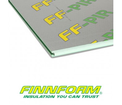 Poliuretano plokštė Finnfoam FF-PIR ALK 50 x 600 x 2400 mm su aliuminiu FREZUOTA