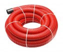 Gofruotas vamzdis - šarvas kabeliui 50 / 41 mm (50m), 450N, raudonas