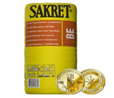 Grindų paklotas – sausas betonas Sakret BE 40 kg